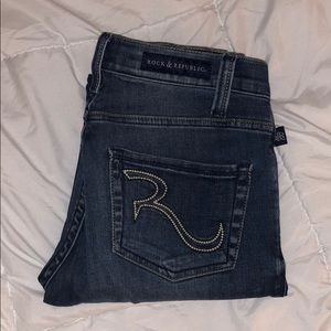 Rock and republic jeans size 2 medium dark wash